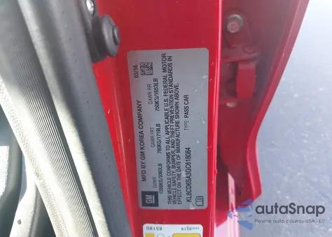 2016 Chevrolet Spark 1Lt Cvt from USA, damaged, VIN KL8CD6SA3GC618084